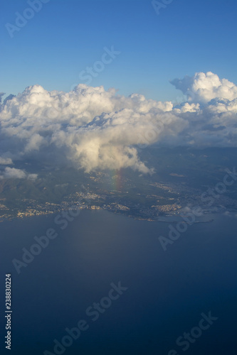 Aerial photo over Palma bay