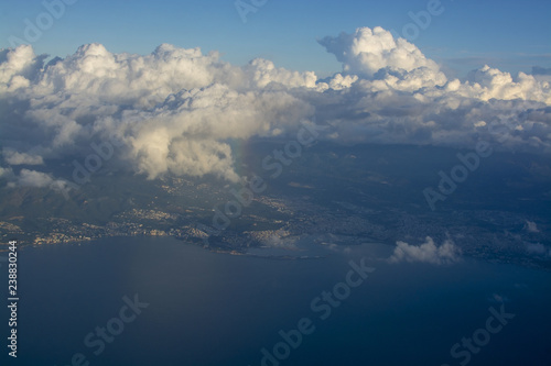 Aerial photo over Palma bay