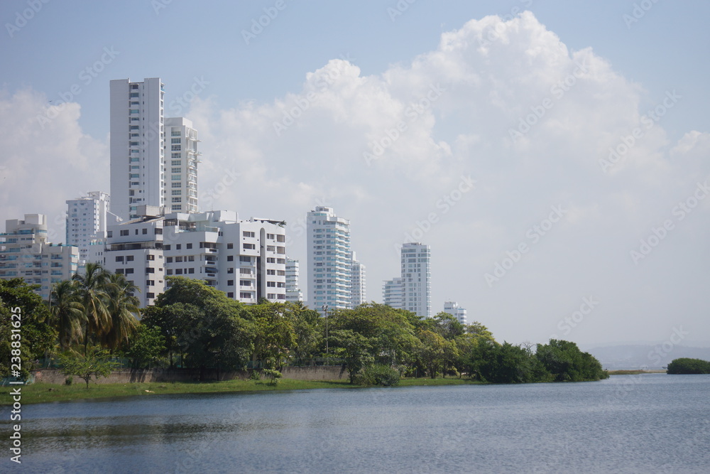 view of city Cartagena Columbia