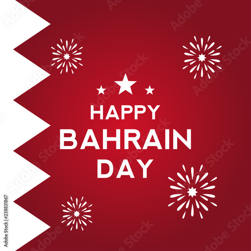 Bahrain National Day Vector Design