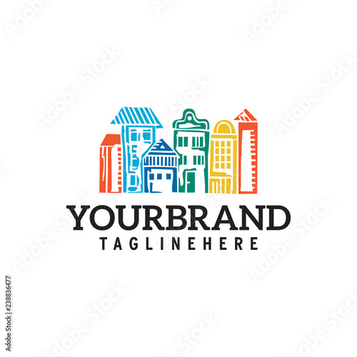 City Town Logo Template Design