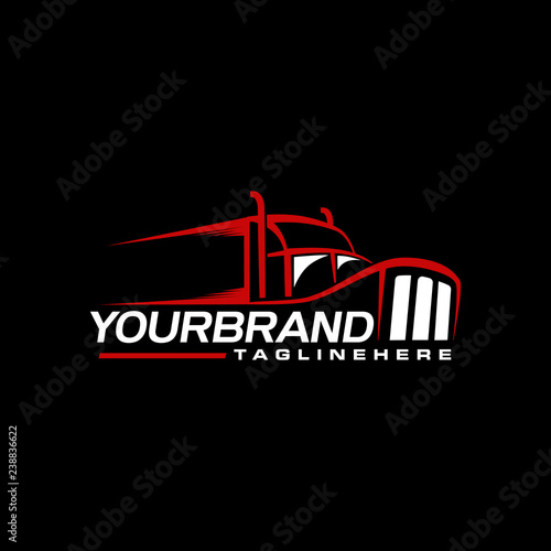 Trucking logo design branding