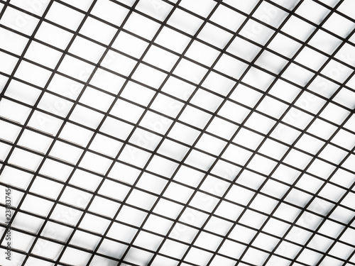 Abstract architecture of glass roof exterior