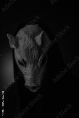 Scary pig mask