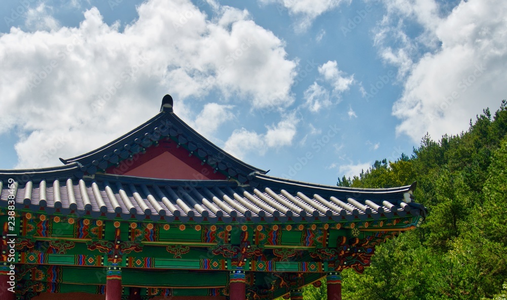 Fototapeta premium 한국 청주시의 문산관, 한옥