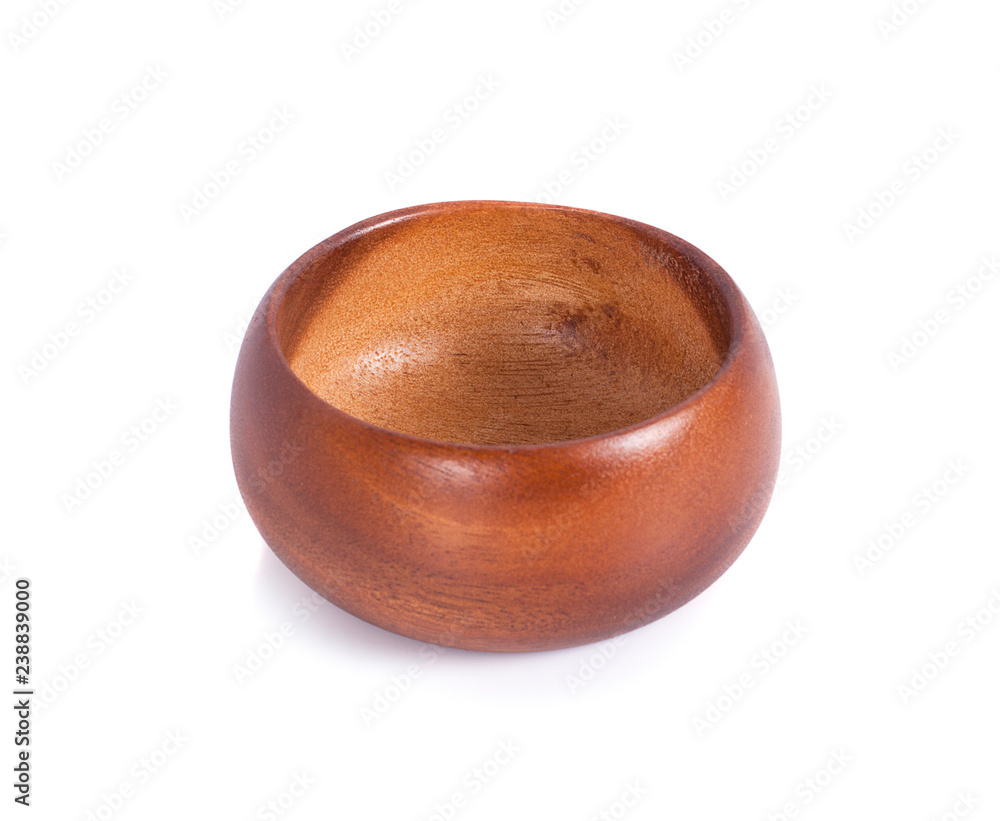 wooden bowl on white background wooden bowl on white background