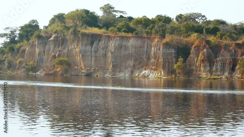 View of River Nile after his drops at Murchison Falls National Park photo