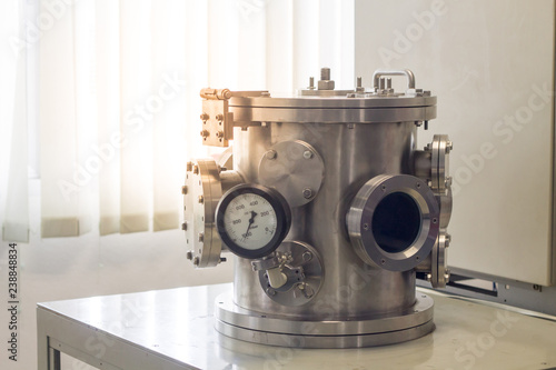 part of vacuum chamber in laboratory, Background/texture of part vacuum chamber