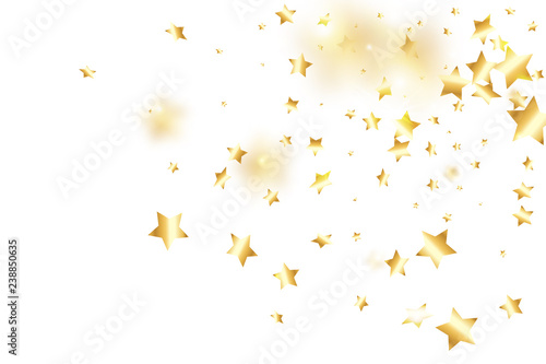 Star falling confetti background.