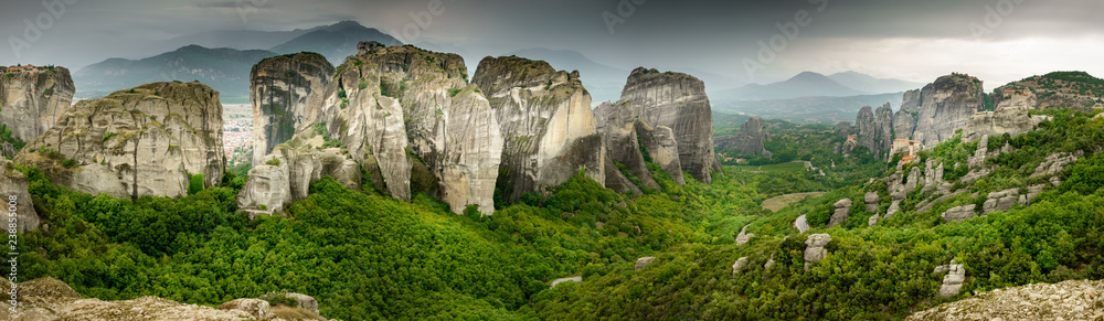 View of the Meteora valley