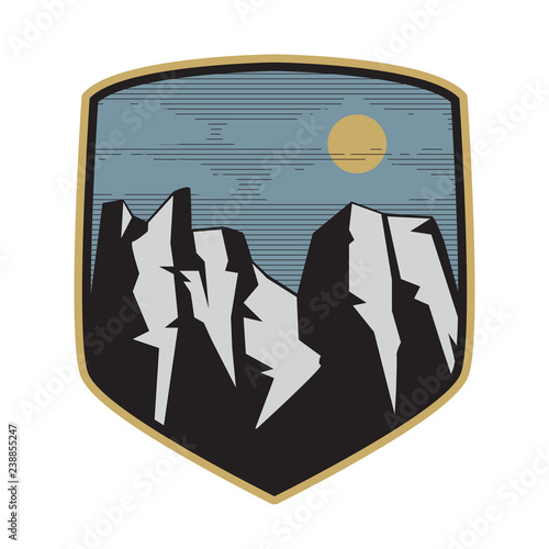 Mountain logo, icon or symbol