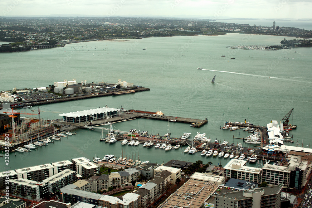 View of the city of Auckland