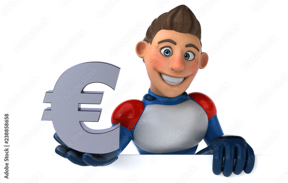 Super modern superhero - 3D Illustration Super modern superhero - 3D Illustration