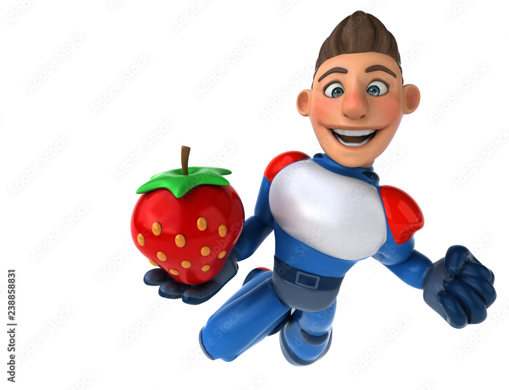 Super modern superhero - 3D Illustration Super modern superhero - 3D Illustration