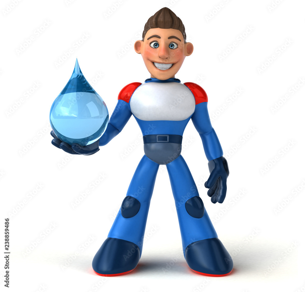 Super modern superhero - 3D Illustration Super modern superhero - 3D Illustration