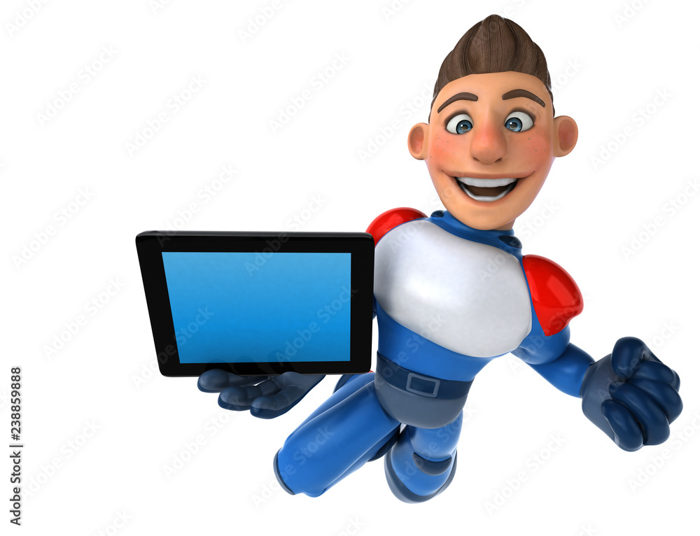 Super modern superhero - 3D Illustration Super modern superhero - 3D Illustration
