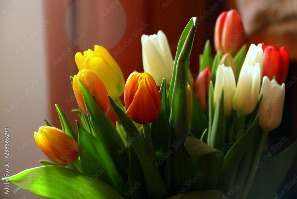Naklejka premium Party with flowers