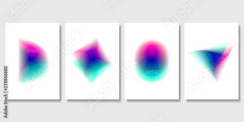 Set of Colorful Abstract Objects. Modern Graphic Elements. Applicable for Banners, Posters, Web Backgrounds and Cover Prints. EPS 10 Vector.