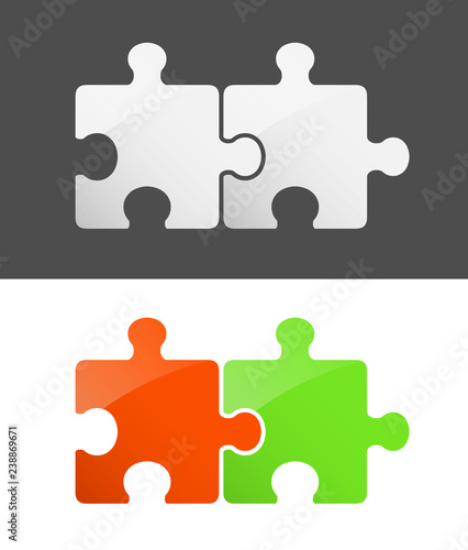 2 pieces Puzzle design set