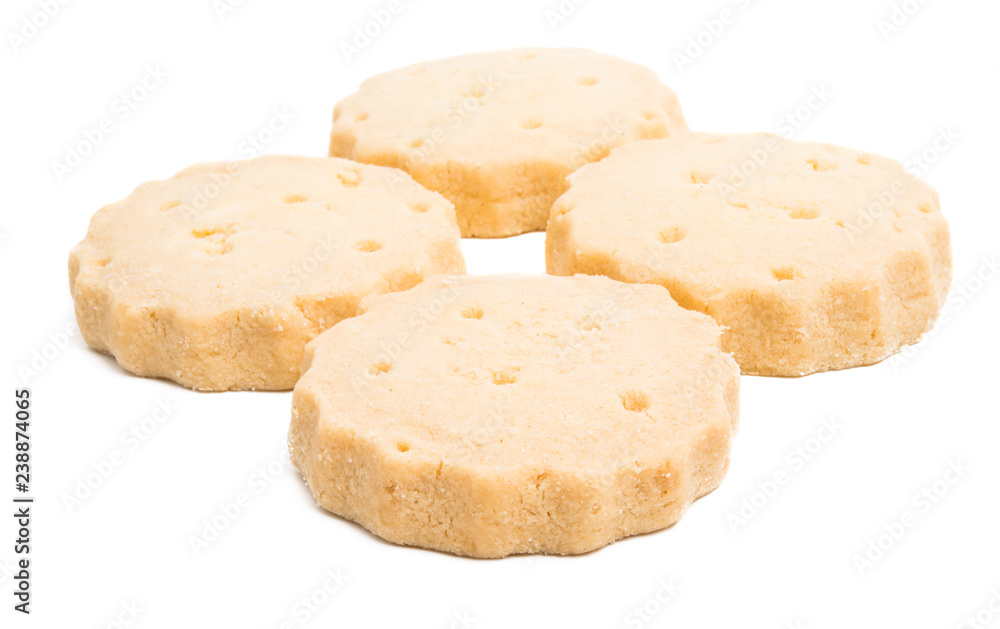 butter cookies isolated