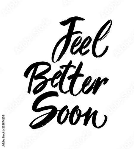 Black lettering on white background , inscription, calligraphy design. Art design to make a poster, card, postcard, paper print. Modern brush ink calligraphy. Vector