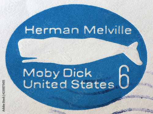 Moby Dick on american postage stamp photo