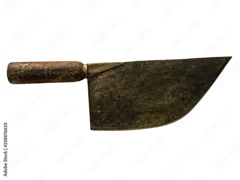 Group of cleaver knife on isolated Background