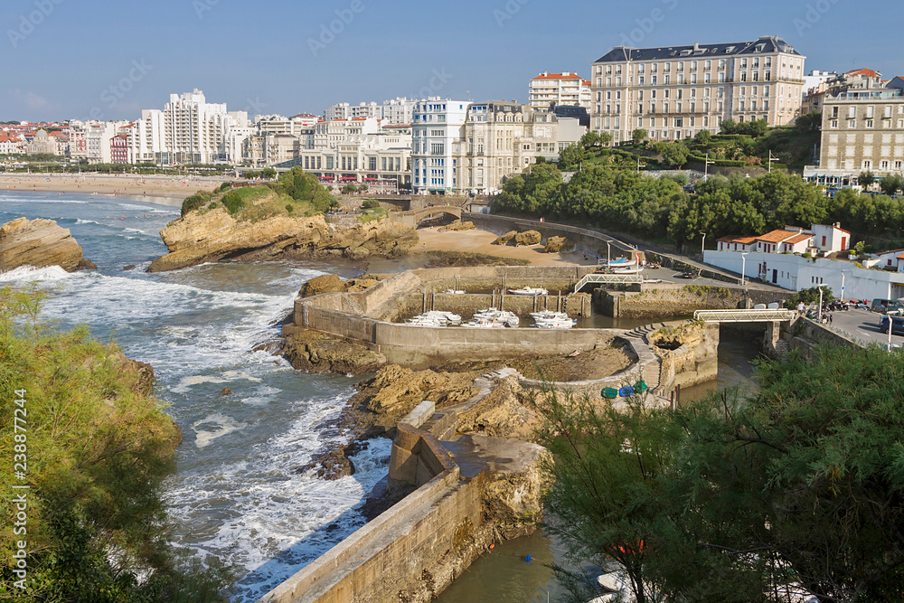 Biarritz basque village in the south of France