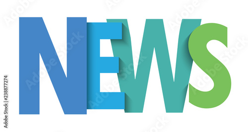 NEWS colorful typography banner