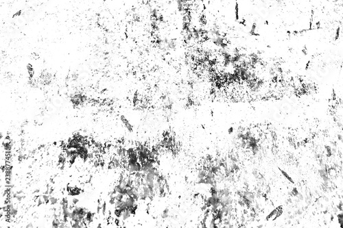 Black and white is grunge background. Abstract monochrome texture. Pattern of scratches, paint and stains.