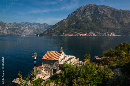 Crkva Gospe od Andjela in bay of Kotor in Lepetane  Montenegro