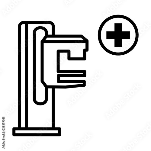 Mammography vector icon