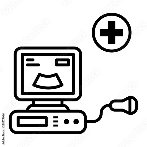 Ultrasound vector icon