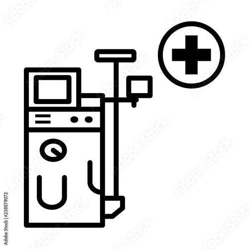 Dialysis vector icon