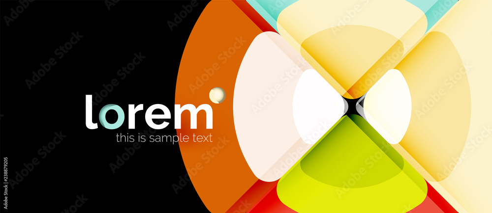 Circles and triangles geometric abstract background. Trendy abstract layout template for business or technology presentation or web brochure cover, wallpaper Circles and triangles geometric abstract background. Trendy abstract layout template for business or technology presentation or web brochure cover, wallpaper