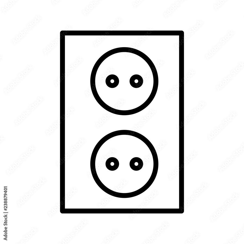 Socket vector icon Socket vector icon