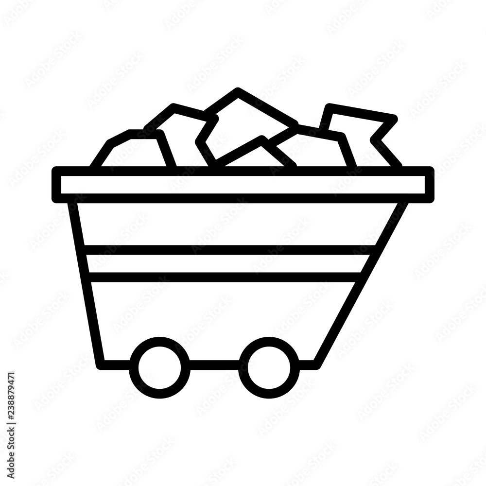 Coal vector icon Coal vector icon