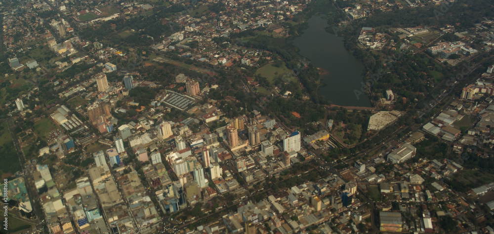 Ciudad del Este from above