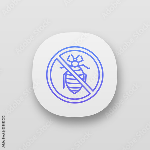 Stop bed bug and dust mite sign app icon