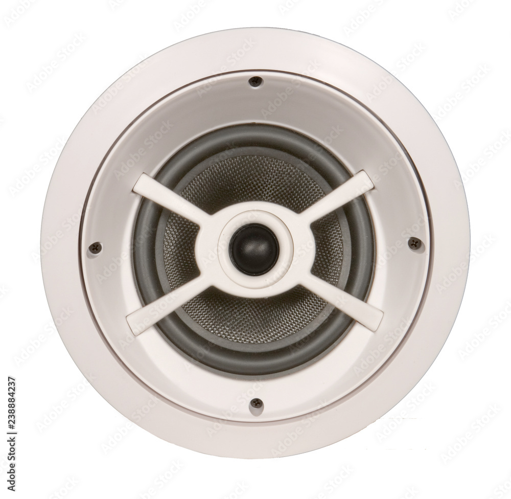 Obraz premium speaker wheel isolated on white background