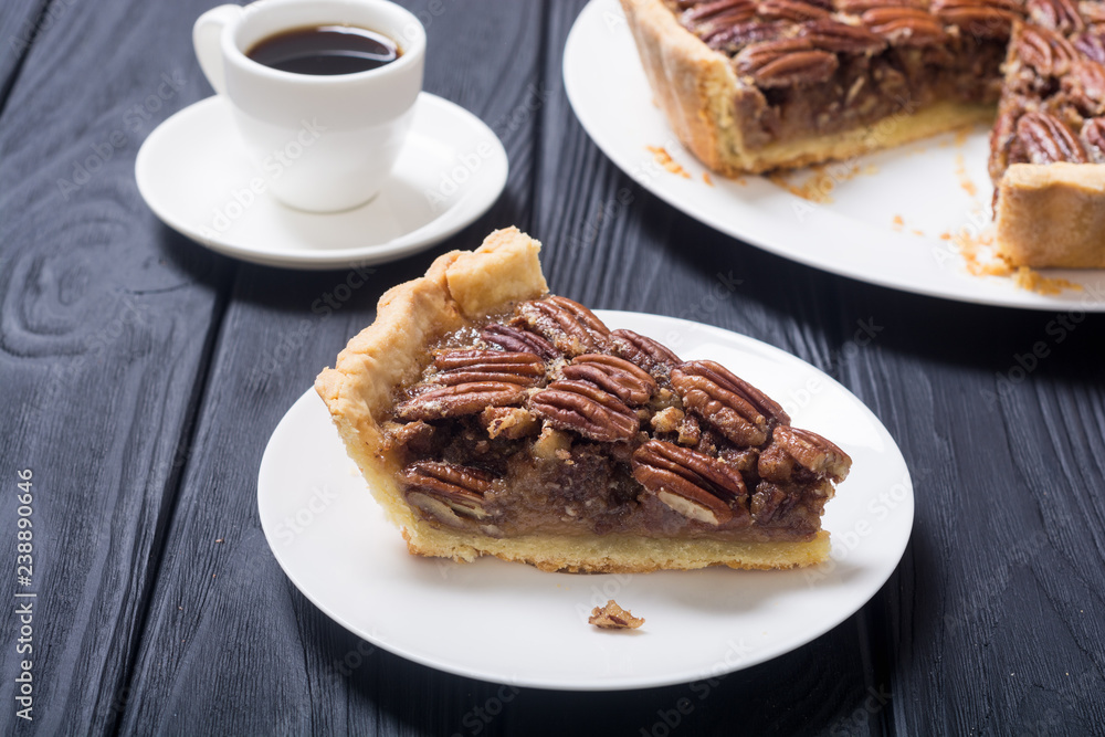 Autumn american pecan pie Autumn american pecan pie