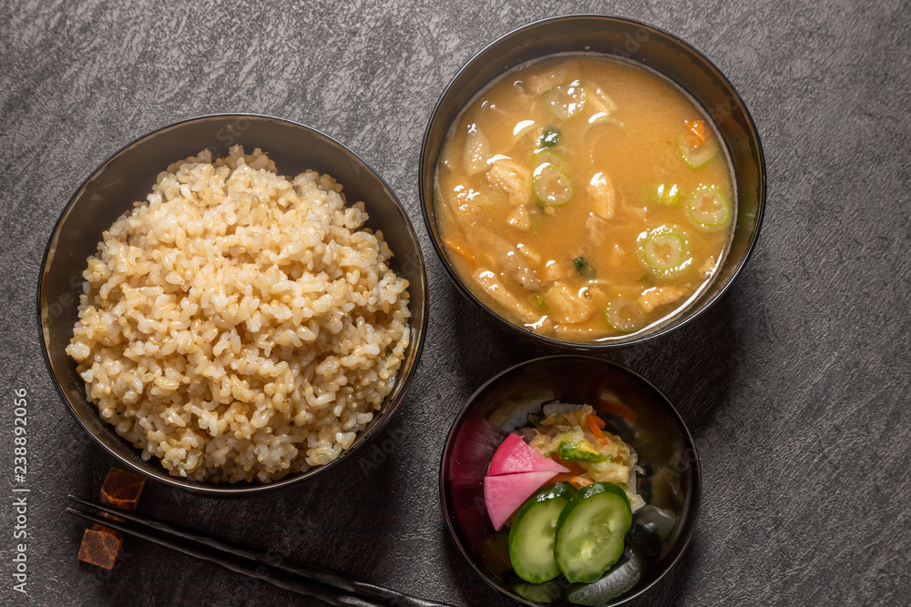 玄米ご飯 Brown rice Japanese food 玄米ご飯 Brown rice Japanese food