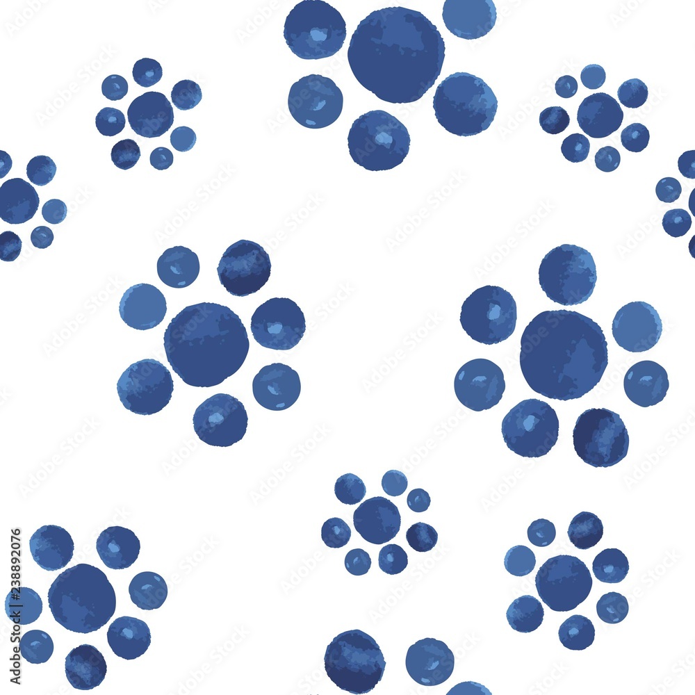 Fototapeta premium Pattern Seamless blue flowers