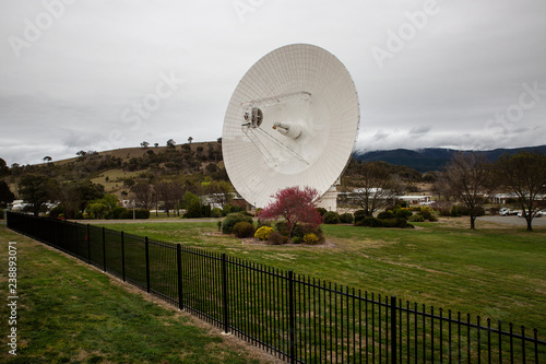 DSS43 at the Tidbinbilla Canberra Deep Space Communication Complex. The largest antenna at the complex and is able to communicate with spacecraft at great distances. photo