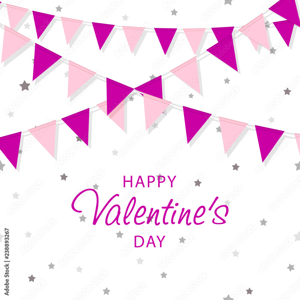 Creative Poster, Banner or Flyer design. Happy Valentine's Day celebration. Saint Valentine's day concept