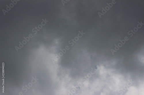 Dark grey gray rain clouds sky