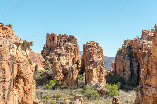 Rock formations at Truitjieskraal in the Cederberg Mountains