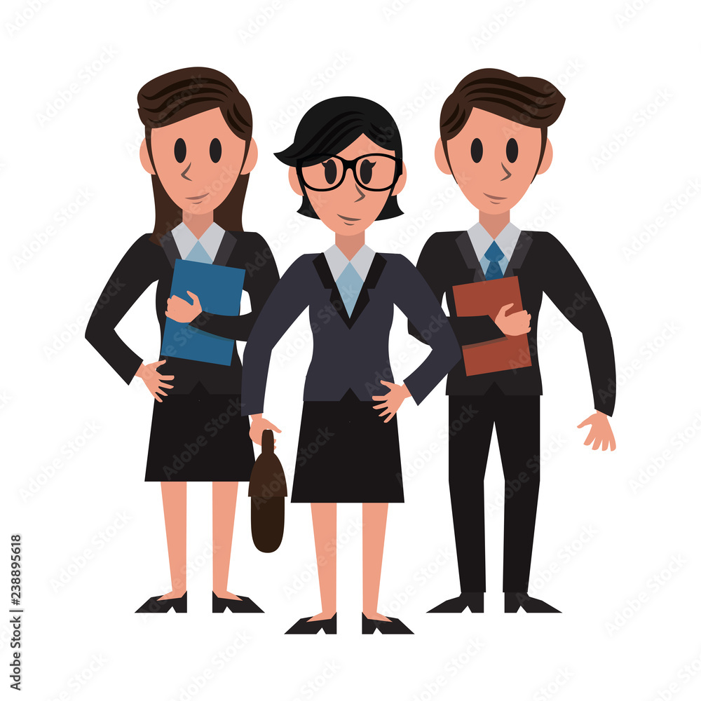 Business coworkers cartoon Business coworkers cartoon
