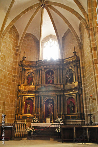 Hondarribia  San Sebastian  Spain - APRIL 25   2011 interior of the Parish Church of Fuenterrab  a