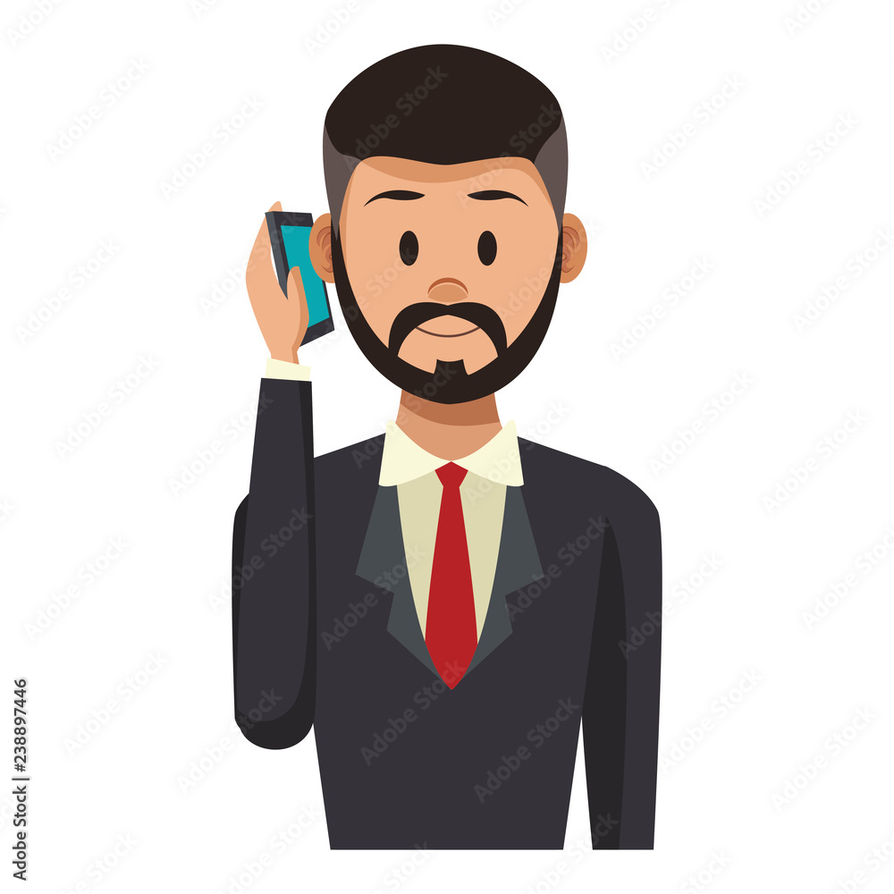 Businessman using smartphone